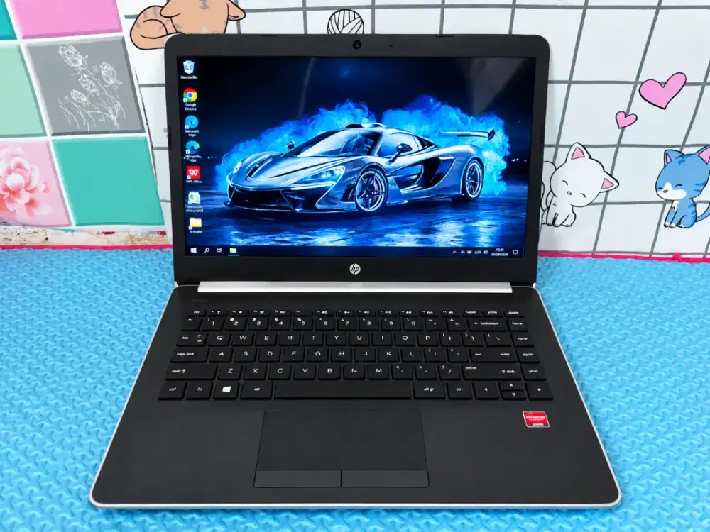 DIJUAL MURAH LAPTOP HP 14 PAVILION LIKE A NEW SILVER