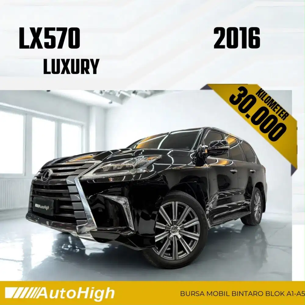 DP10% [Km30.000] LX570 Luxury 2016 Black / LX 570 Reg 2017 #AUTOHIGH