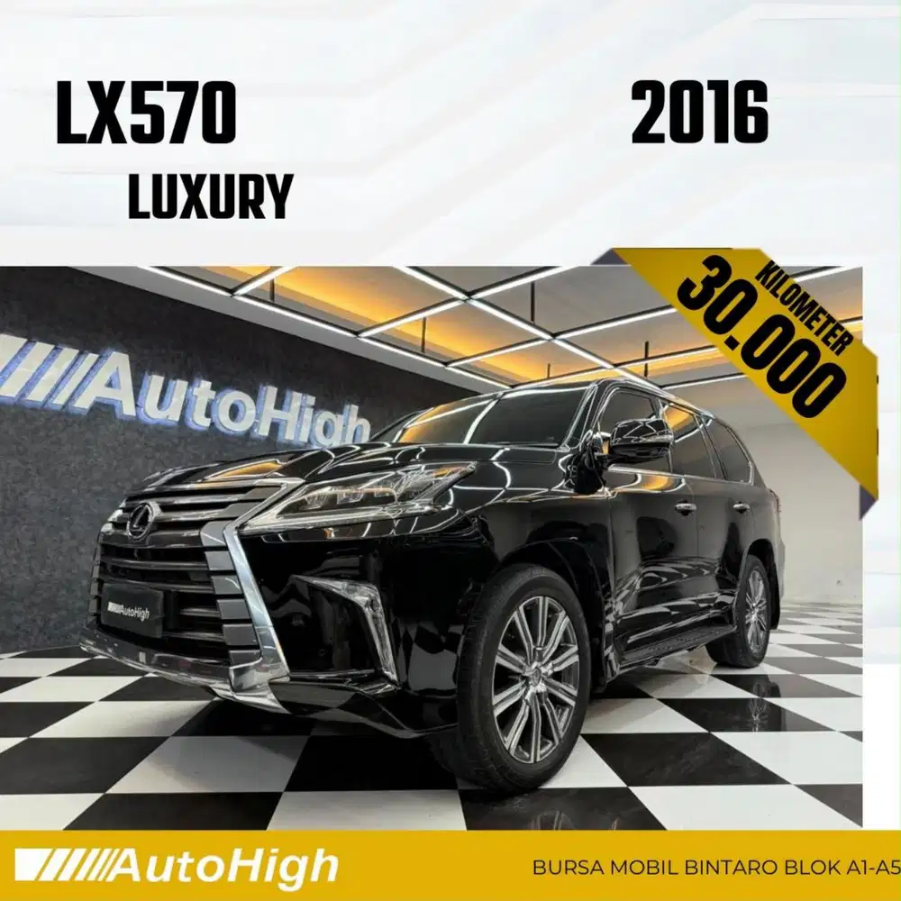 DP10% [Km30.000] LX570 Luxury 2016 Black / LX 570 Reg 2018 #AUTOHIGH