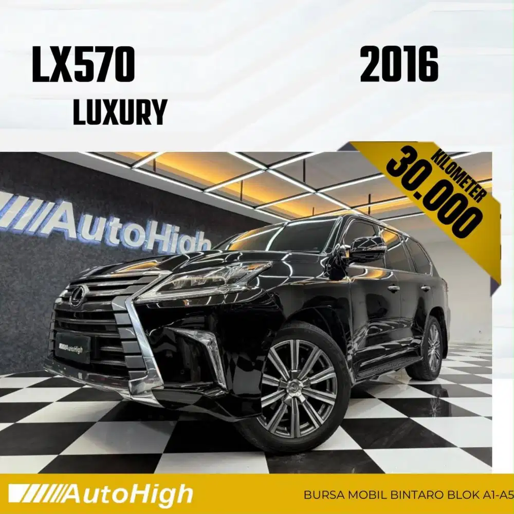 DP10% [Km30.000] LX570 Luxury 2016 Black / LX 570 Reg 2017 #AUTOHIGH
