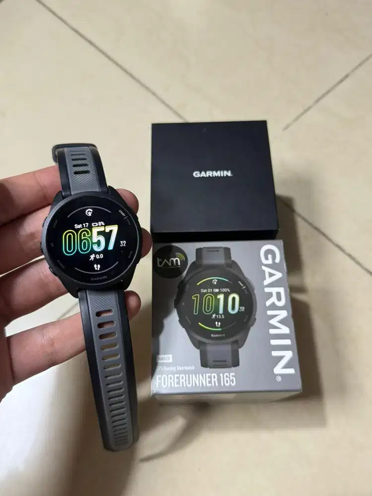 Garmin Forerunner 165 Garansi on juni 2028 super mulus fullset origina