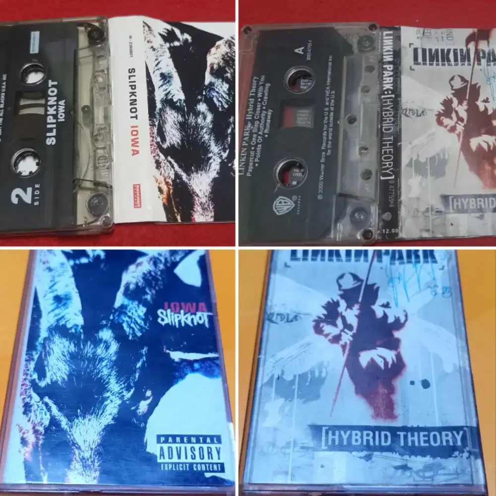 Kaset Pita Original Slipknot Iowa dan Linkin Park Hybrid Theory