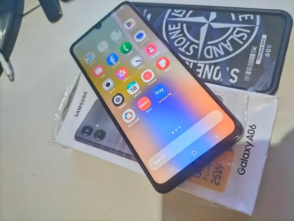 Samsung A06 Ram 6/128, Lengkap, Pernah ganti lcd bagus, Semua Original