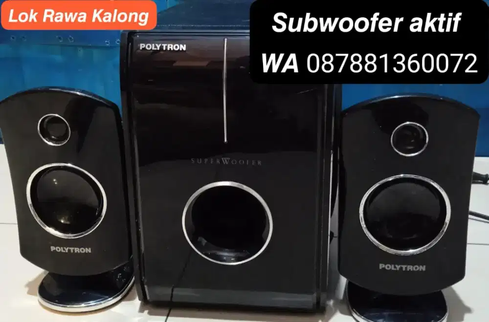 SUBWOOFER AKTIF POLYTRON SUARA MANTUL