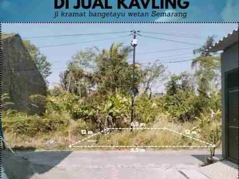 JUAL KAVLING 107 JUTA DI JALAN KRAMAT, BANGETAYU, GENUK, SEMARANG