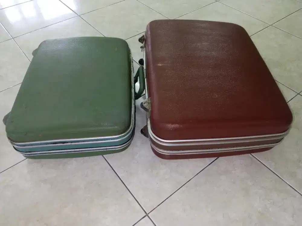 Antik koper lawas Echolac 24inc + President 26inc 2brg Rp.200rb