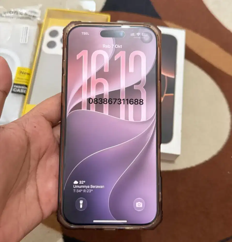 iPhone 16 Pro Max 512Gb Dessert Titanium Garansi iBox Sampai 12-12-26