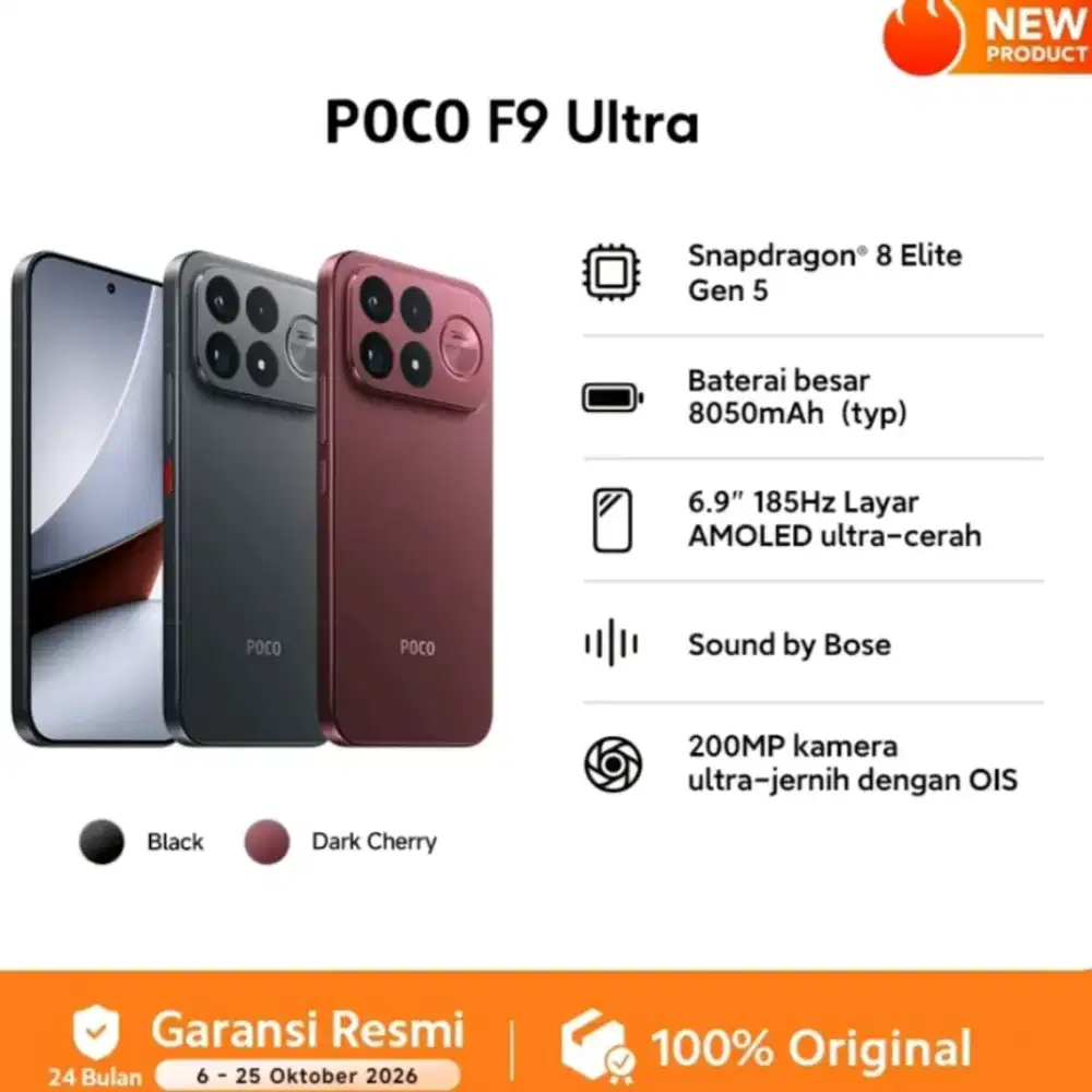 Xiaomi Poco F9 Ultra 5G Rajanya Poco Barang Baru Segel Pabrik resmi