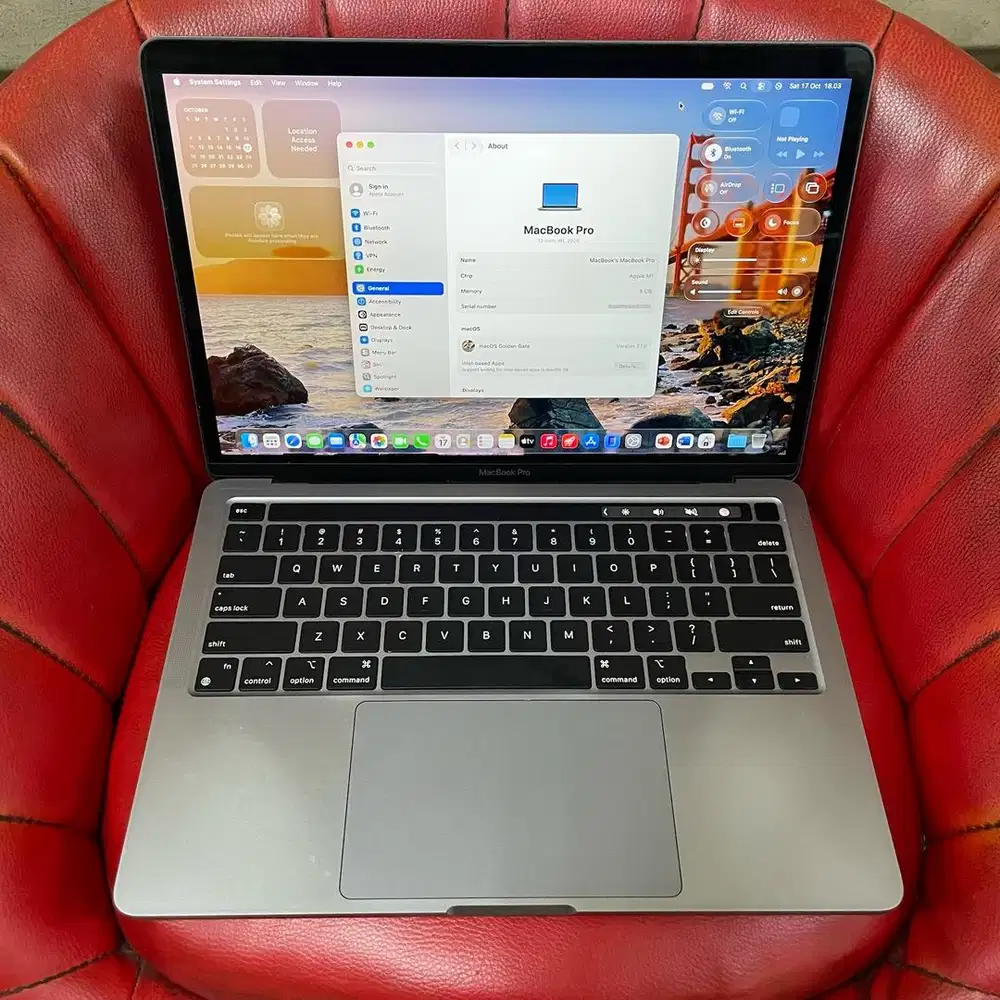 MacBook Pro 13 inci 2020 M1 8gb 256gb iBox ID/A Space Gray