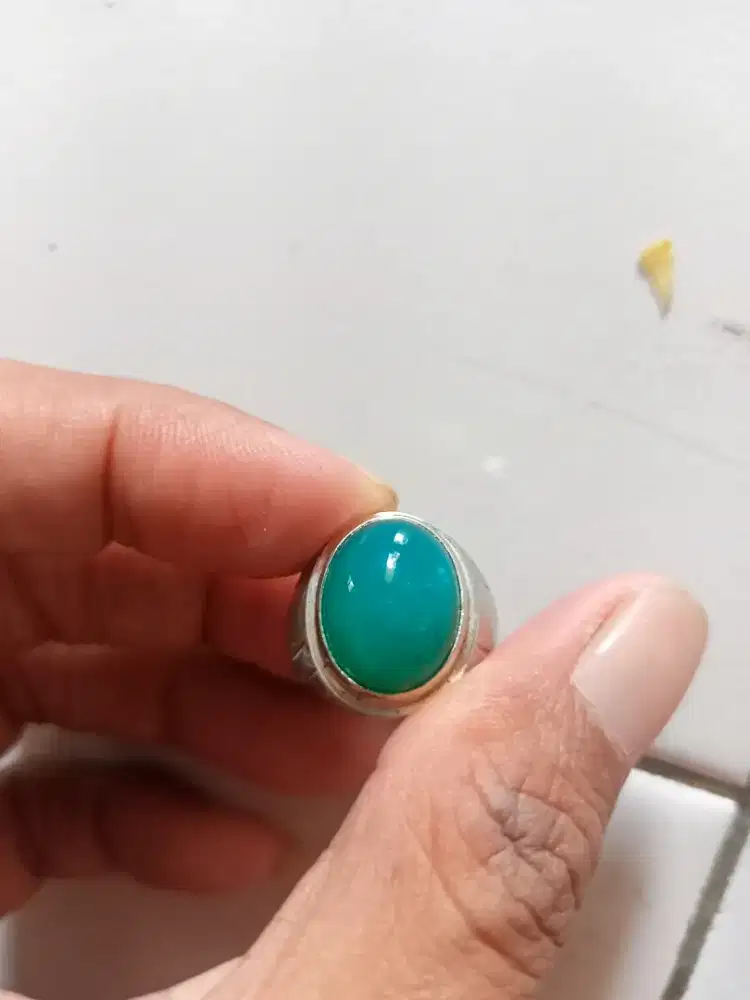 Batu Cincin Akik Permata Natural Chrysocolla Chalcedony Bacan Palamea