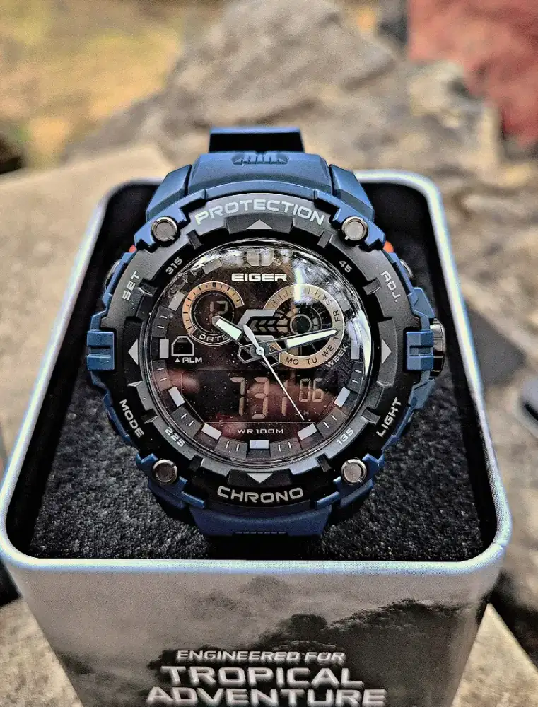 Jam Tangan EIGER Alverstone Navy Blue • 100% NEW ORIGINAL •