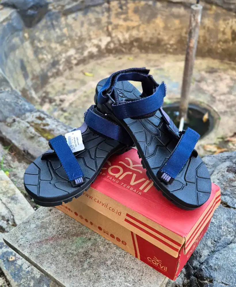 CARVIL Sandal Gunung GUTRON NAVY • SIZE 44 (29cm) •