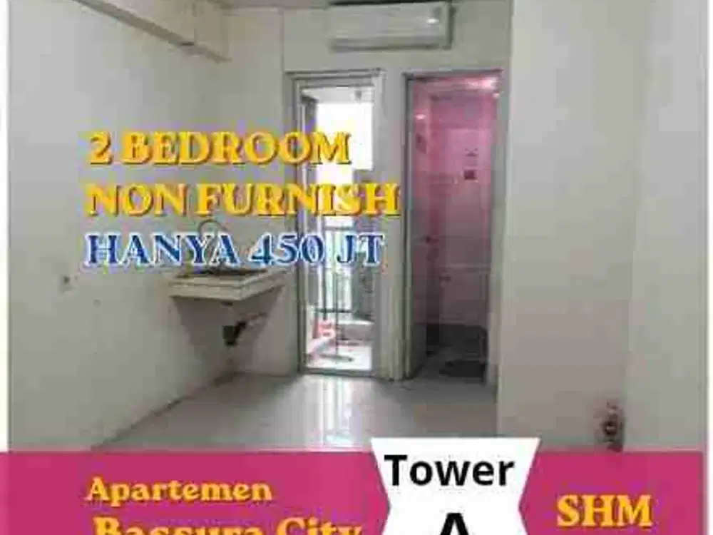 JUAL Apartemen 2 Besroom Atas Mall SHM Di Bassura City Jatinegara