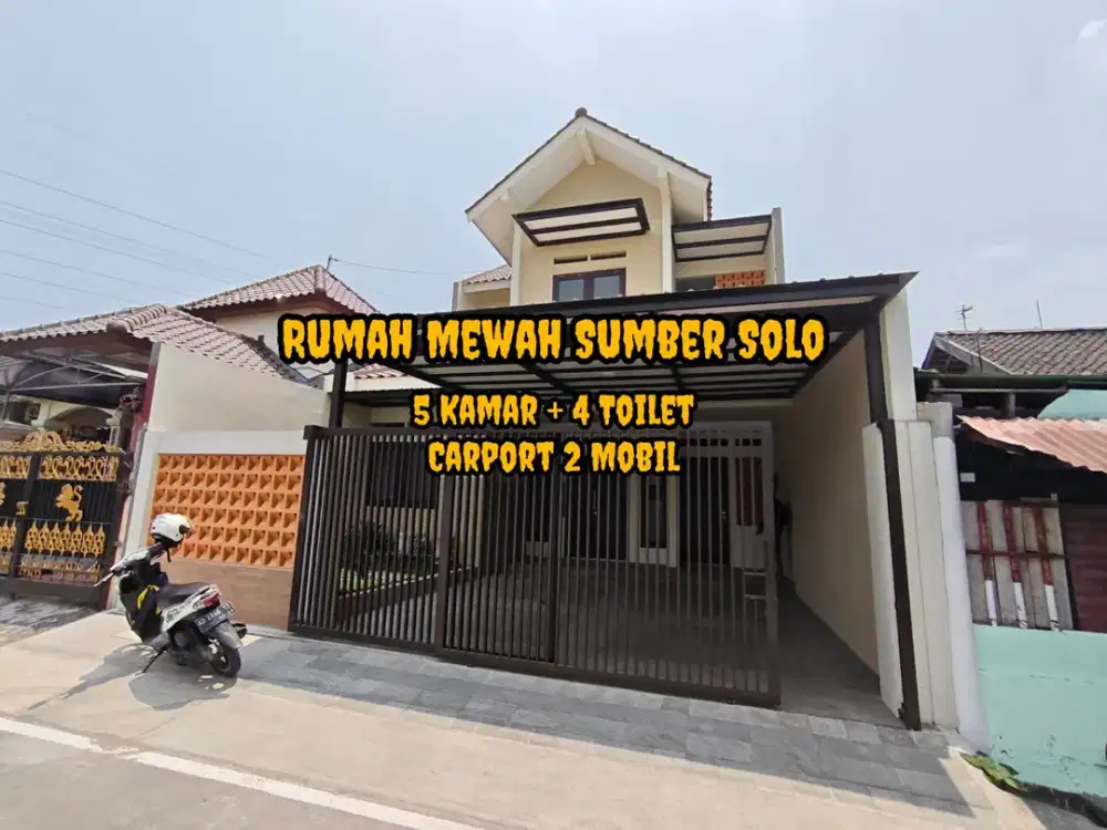 RUMAH MEWAH 2 LANTAI SUMBER BANJARSARI KOTA SOLO