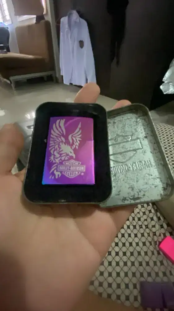 ZIPPO HARLEY DAVIDSON WINGED LOGO SPECTRUM
