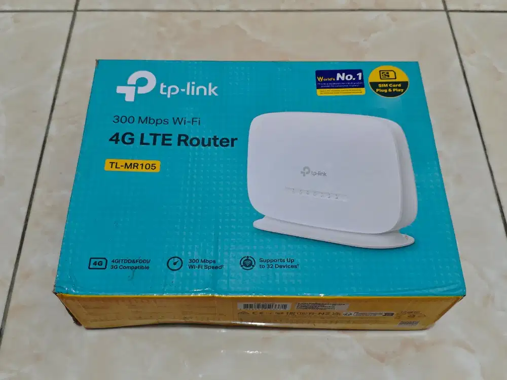 Router Modem TP Link MR105 4G LTE All Operator Fullset