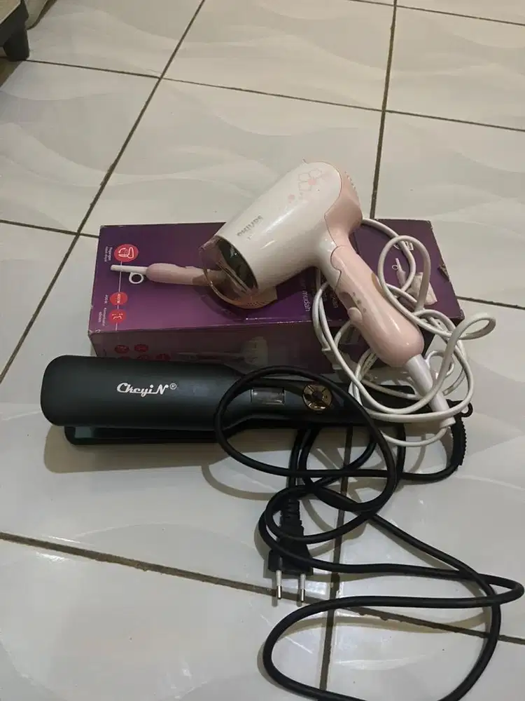 catokan cekyin dan hair dryer philip