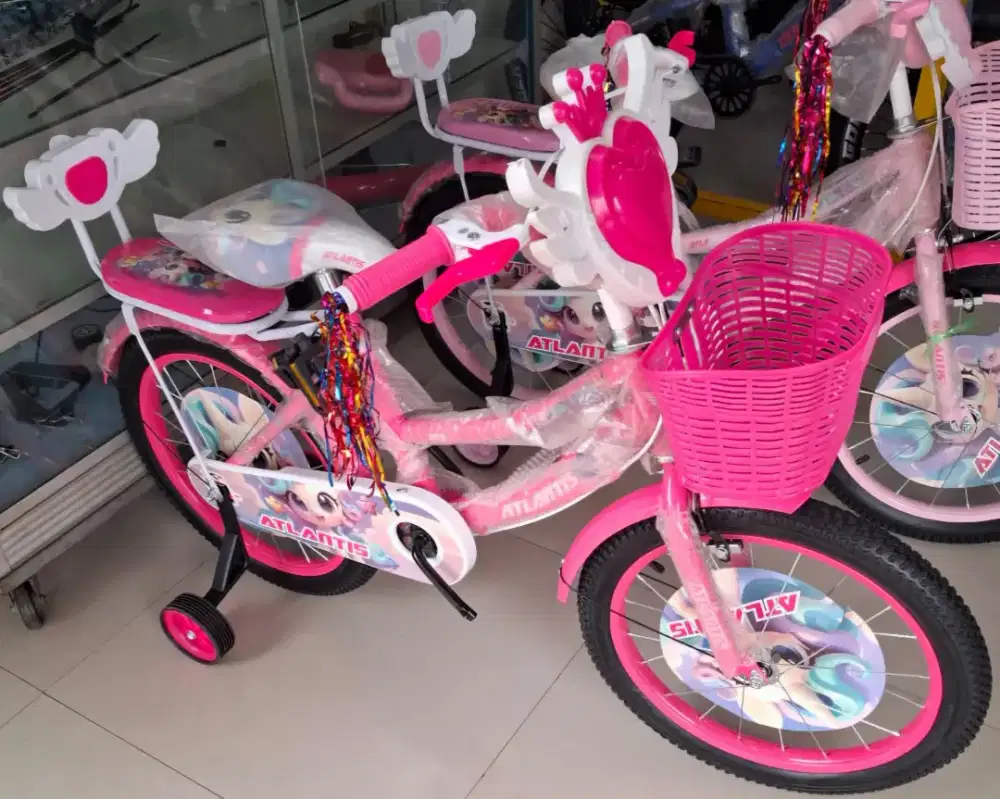 Sepeda Anak Perempuan Sepeda Mini CTB 18 Inch ATLANTIS ( KUDA PONY )