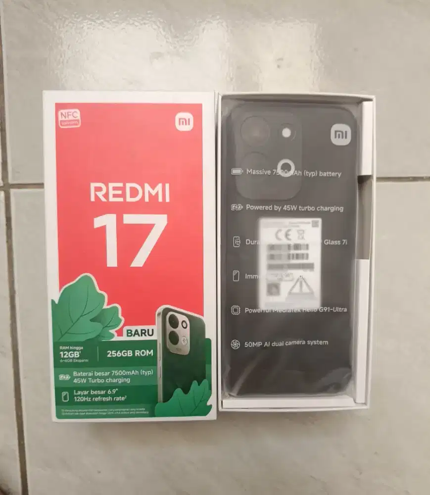 Redmi 17 ram 6+6/256