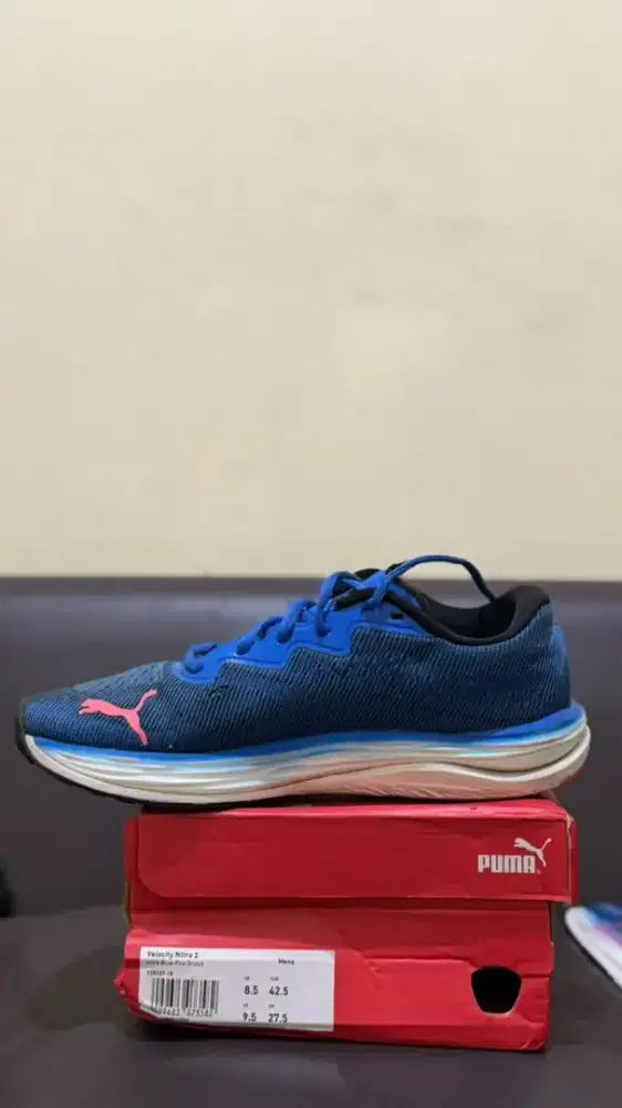 Sepatu puma velocity ori (43) trail/running