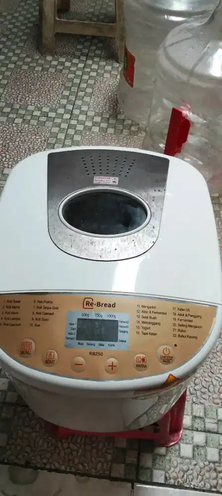 Mesin pembuat roti otomatis Re - Bread 1000gram
