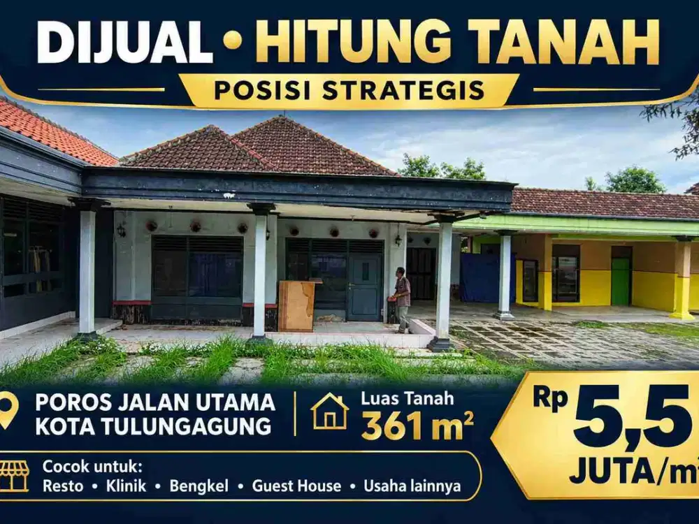 Rumah Hitung Tanah Poros Tulungagung Kota