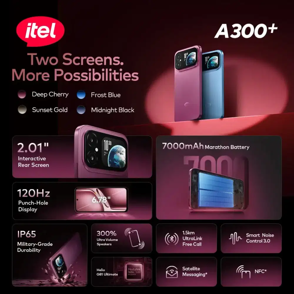 Itel A300+ 6+6GB/128 GB NEW