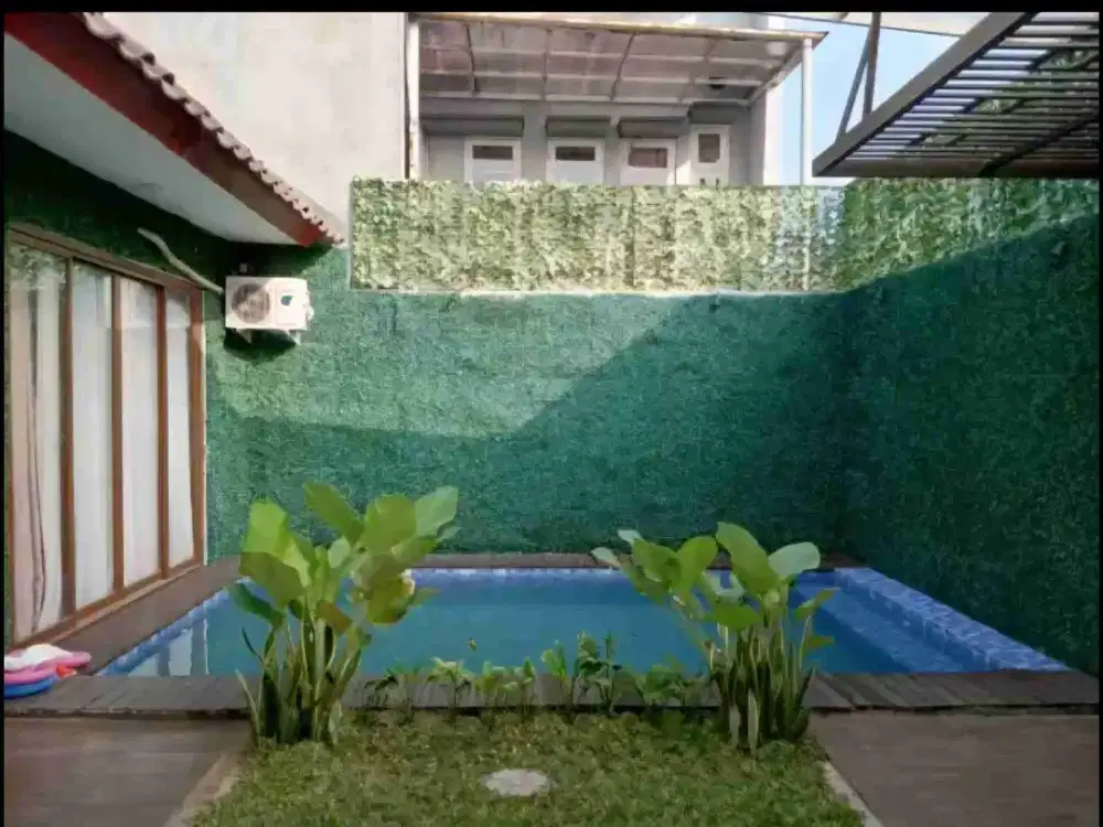 Rumah 2 Lantai Ada Private Pool Rapih Siap Huni Di Legenda Wisata Cibubur