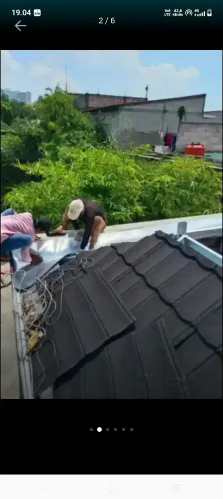 Atap baja ringan kanopi atap bocor dll