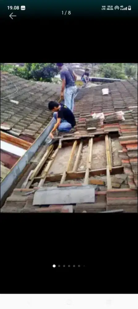 Atap bocor kanopi atap bajarigan terpasang dll bergaransi resmi