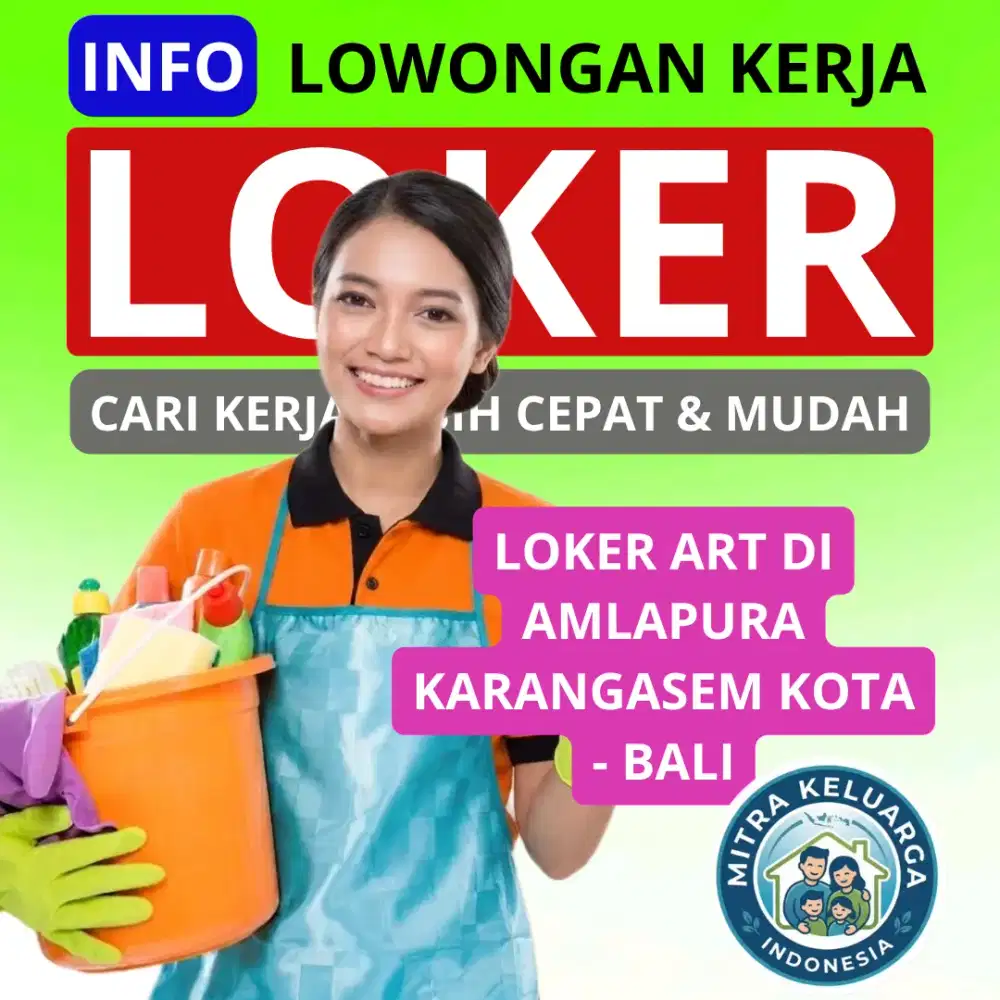Loker art wanita di bali boleh sendiri atau berdua ajak teman