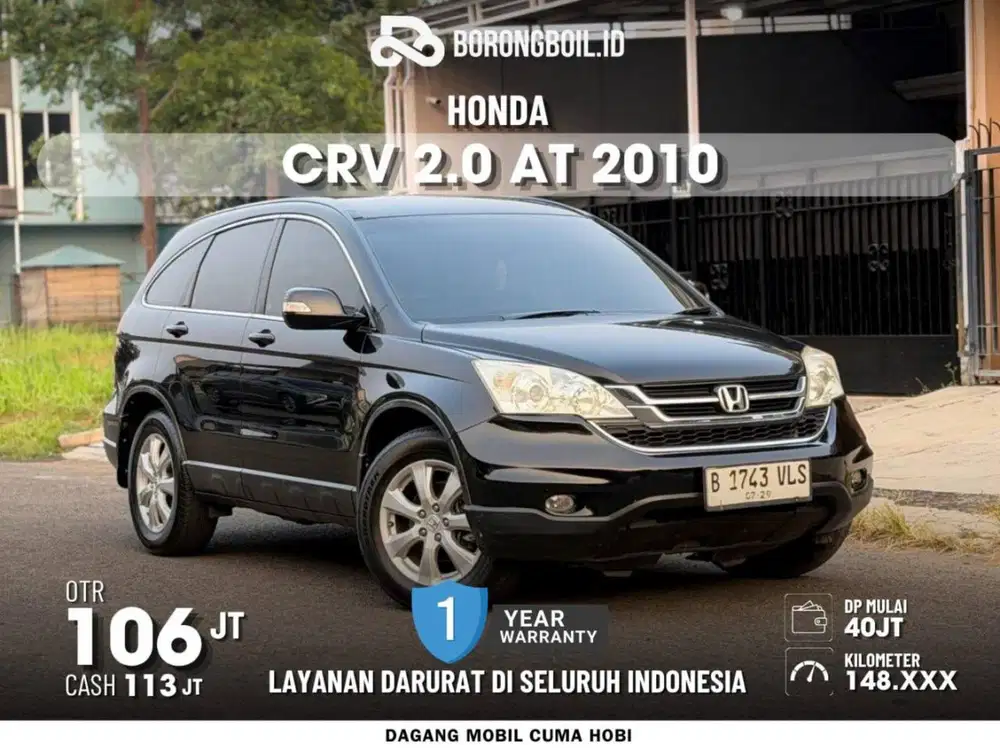 HONDA CRV 2.0 AT 2010 PAJAK PANJANG
