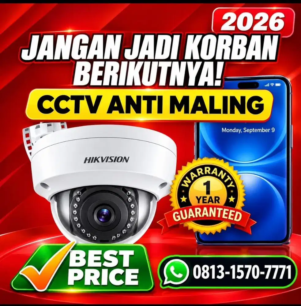 PROMO CCTV ANTI MALING BISA PANTAU DIHP