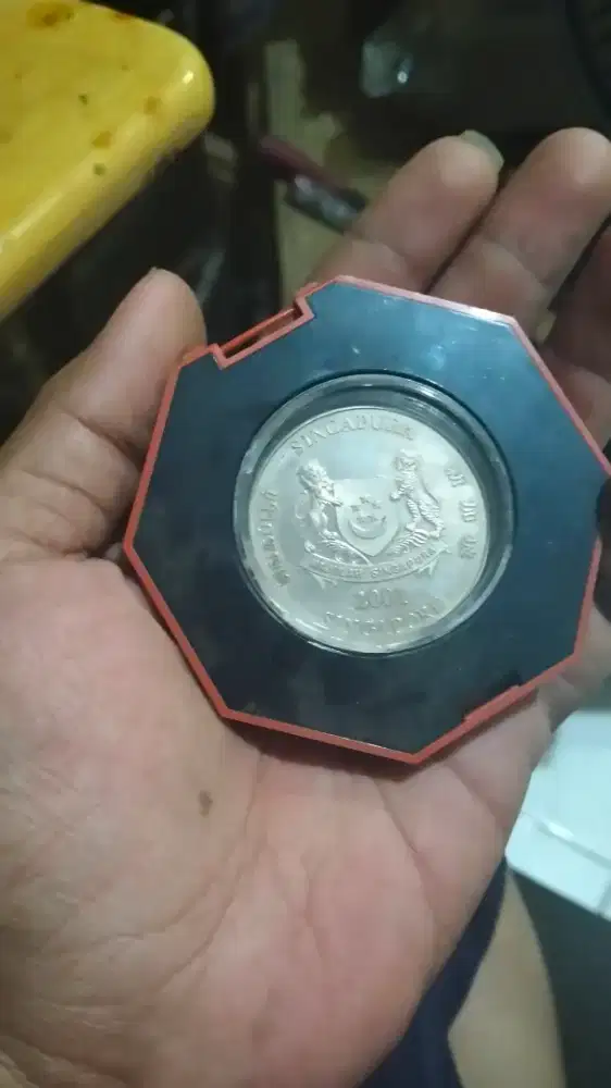 Coin Singapura $10 tahun 2001 Shio Ular