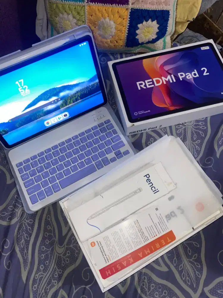 Redmi Pad 2 Fullset 4/128 Bonus Modem + Keyboard + Pencil Like New