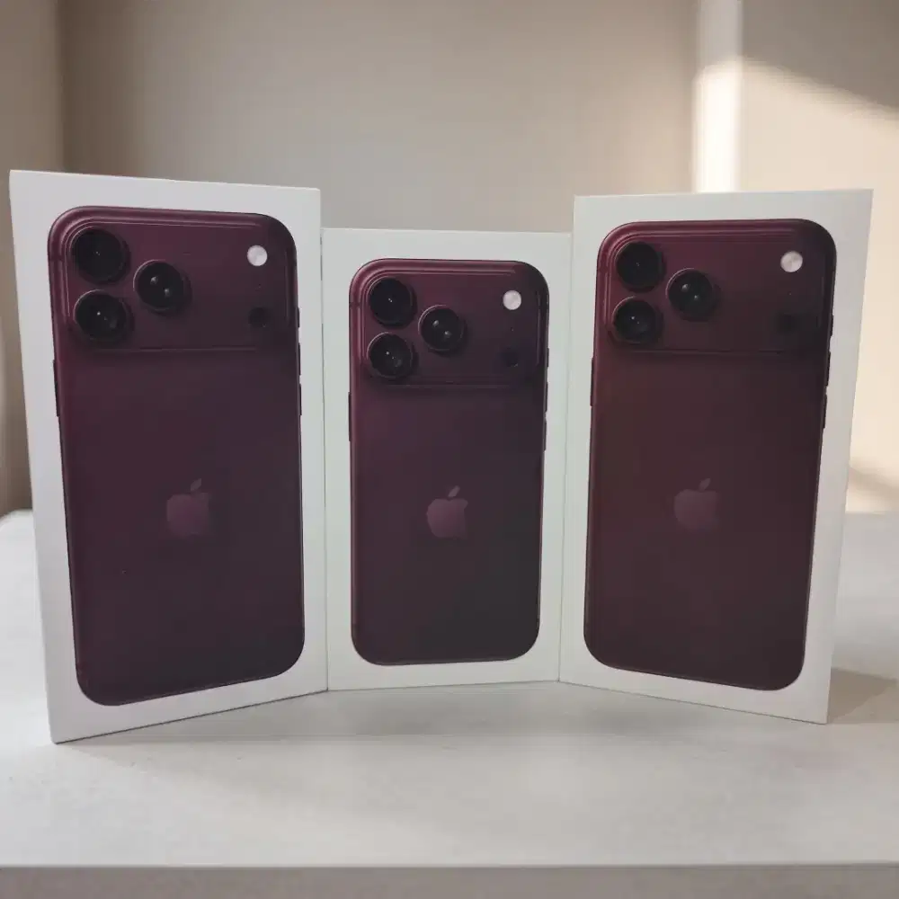 IPhone 18 Pro 256Gb Burgundy Kondisi New Segel Pabrik