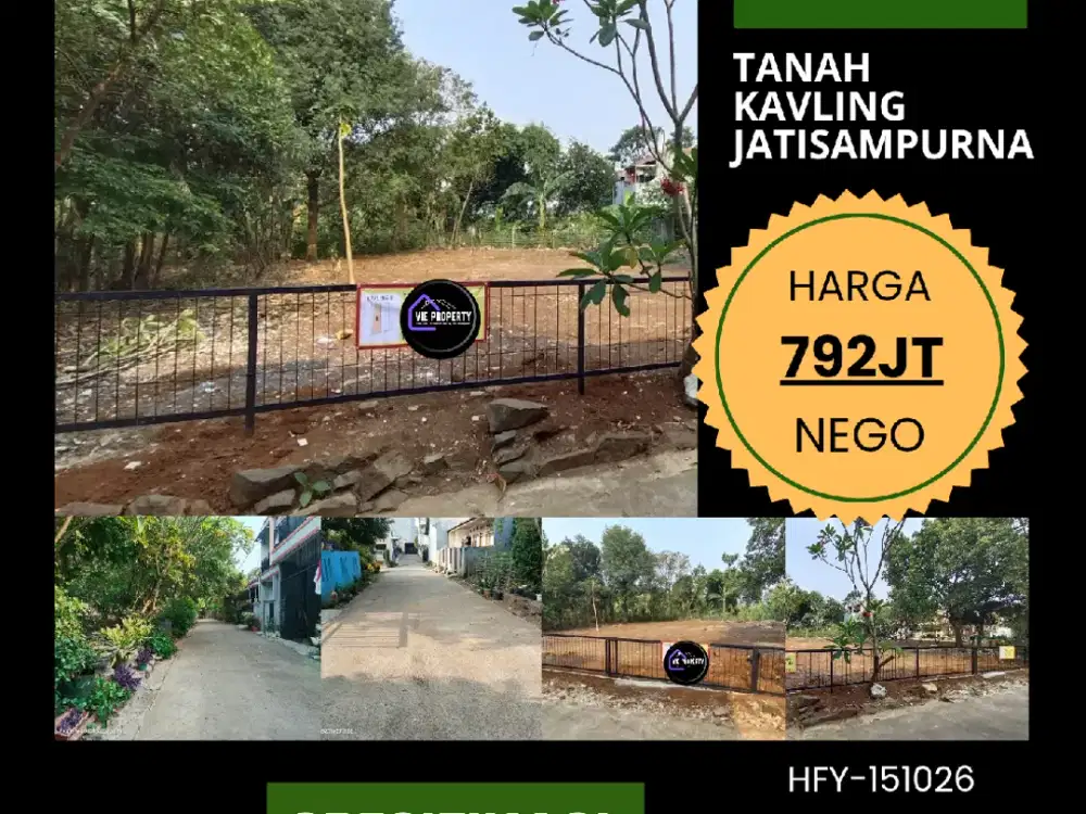 DIJUAL TANAH DI JATISAMPURNA, KOTA BEKASI