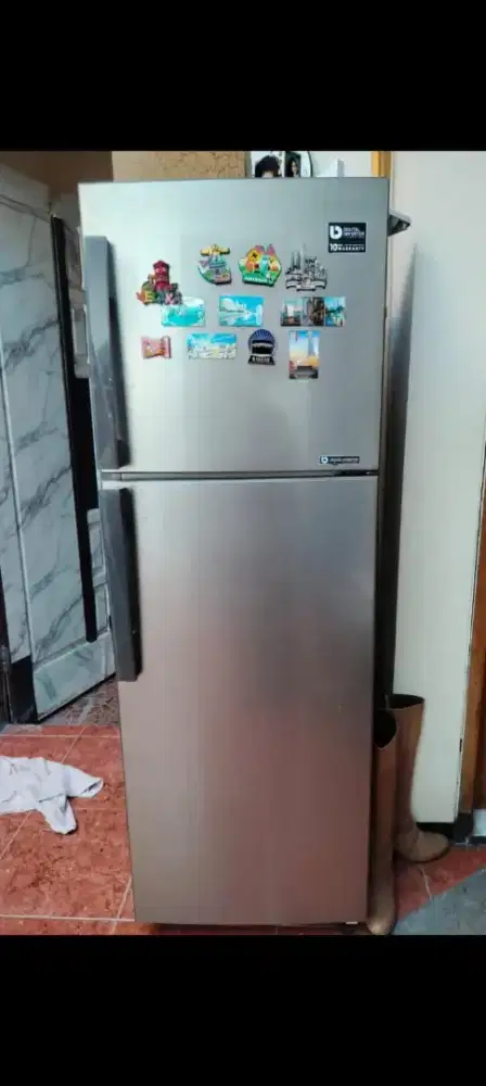 JUAL KULKAS SAMSUNG INVERTER 2 PINTU BAGUS PEMAKAIAN PRIBADI