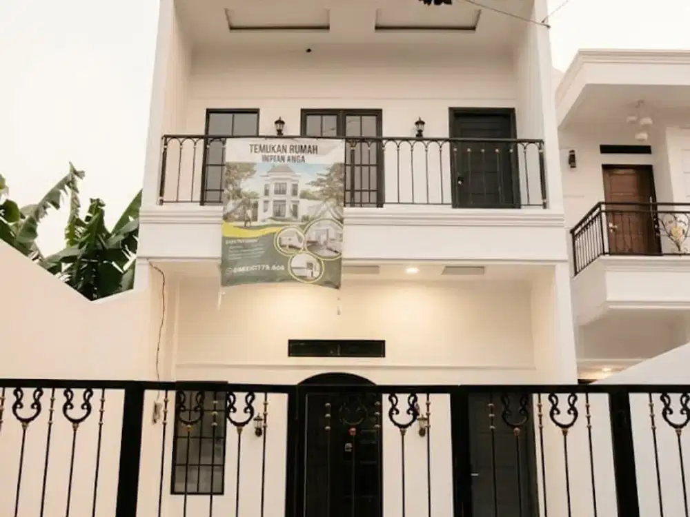 Rumah di Cijantung Pasar Rebo baru American  Style Dalam Komplek Perumahan Strategis