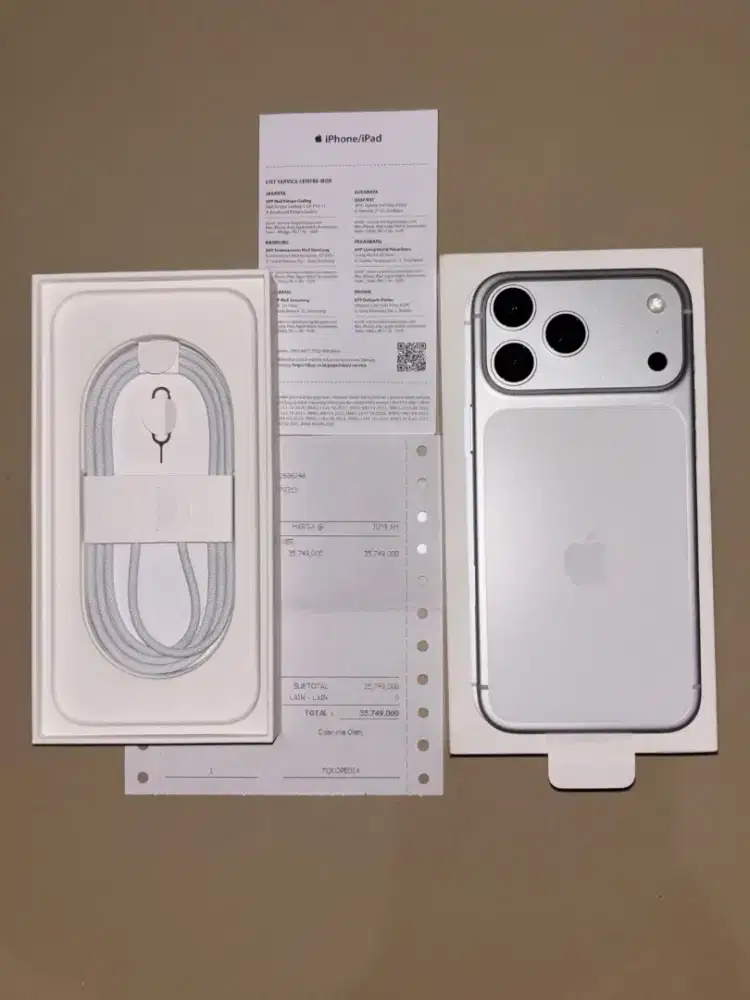 Iphone 17 Pro Max 1TB iBox PA/A Warna Silver