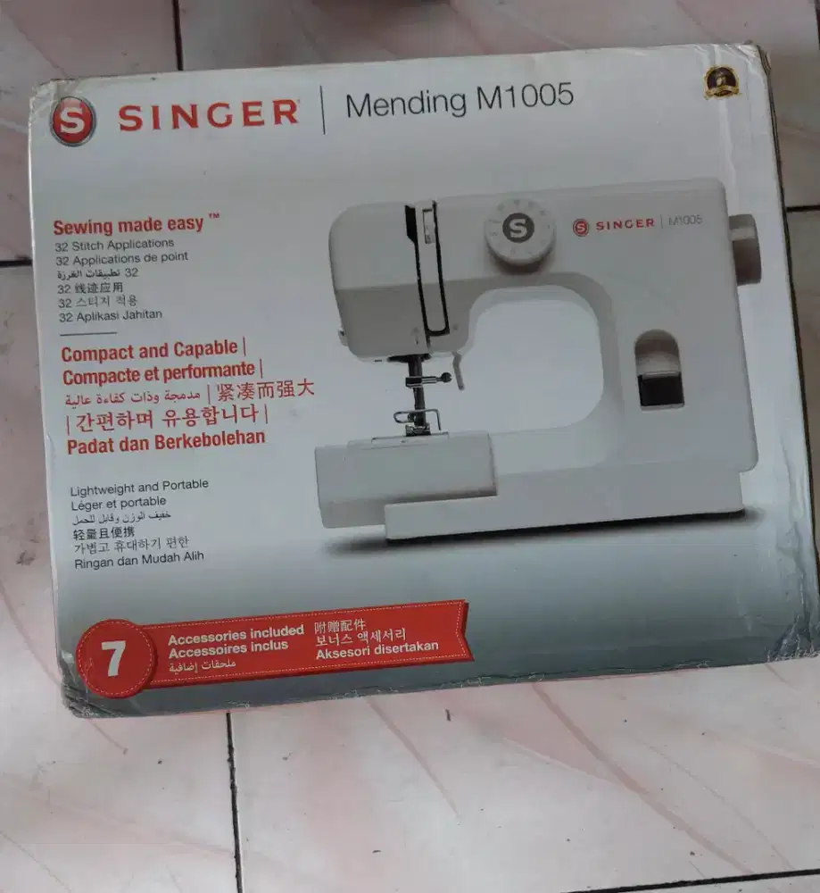 Mesin Jahit SINGER M1005 Portable Mini Multifungsi