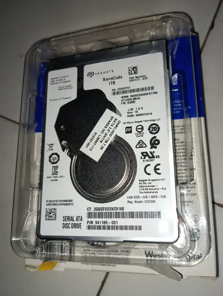 Hdd Premium Seagate 1TB slim 7200rpm