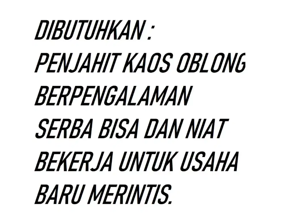 Penjahit Kaos Oblong