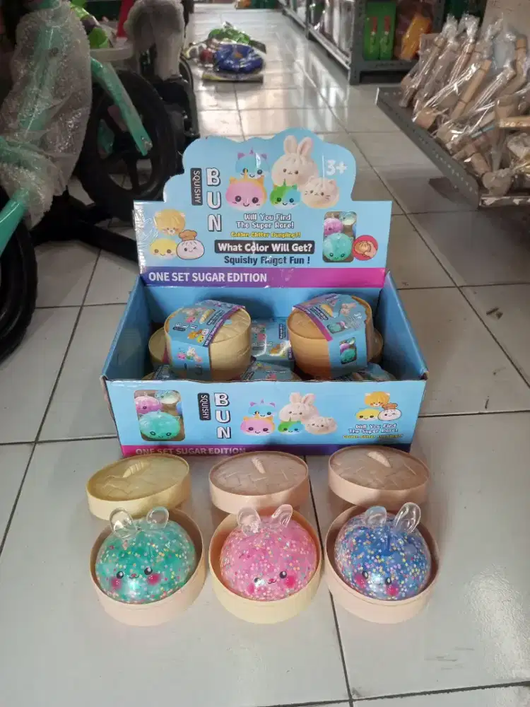 Mainan anak squishy dumpling jumbo bun