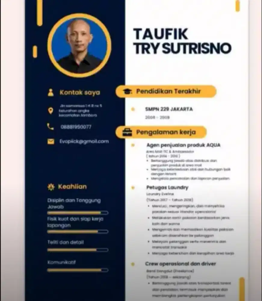Sedang mencari pekerjaan serabutan