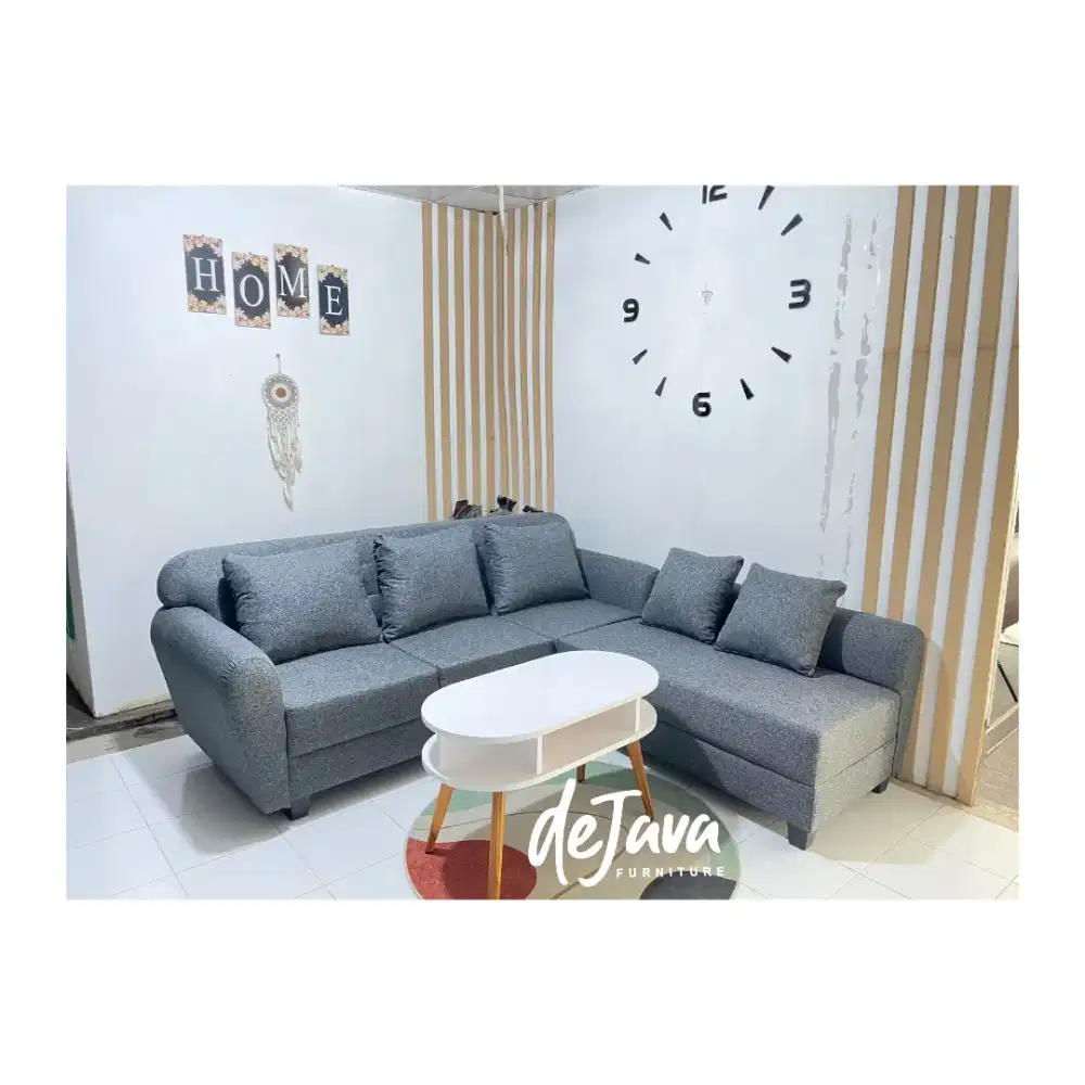 Sofa L putus minimalis, free antar jogja