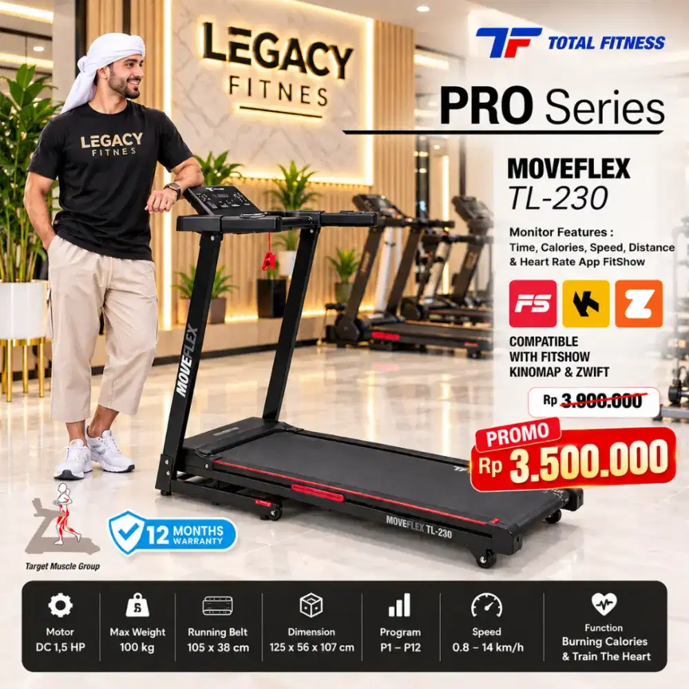 Treadmill Elektrik electric TL 230