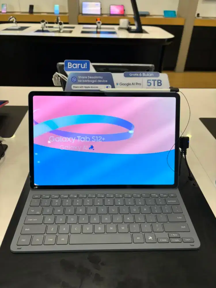 Samsung Galaxyb Tab S12+, cashback 1.5jt cukup dengan deposit 300rb