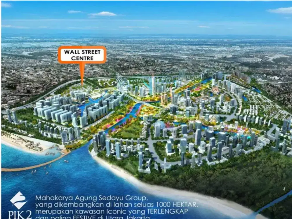 Tanah Kavling Komersial Cocok Untuk Investasi Lokasi Strategis di Wallstreet PIK 2