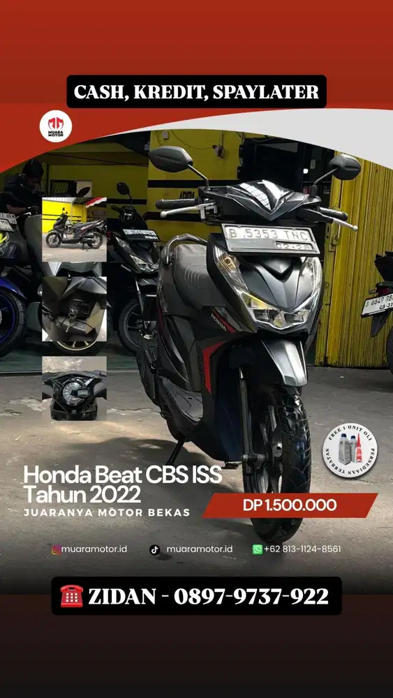 HONDA BEAT CBS ISS 2022 SIAP PAKAI !!!